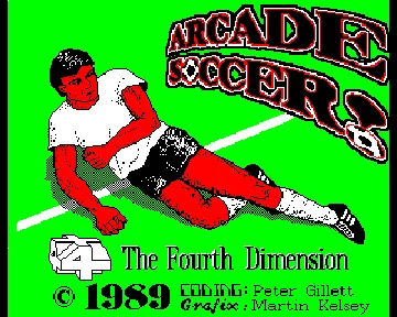 Arcade Soccer! (1989)(Fourth Dimension)[a3] screen shot title